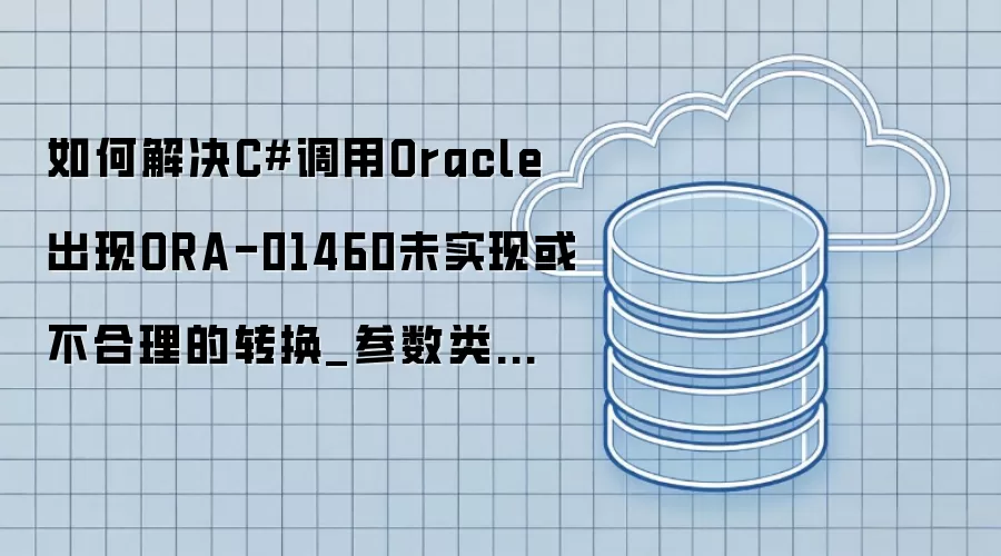 如何解决C#调用Oracle出现ORA-01460未实现或不合理的转换_参数类型与长度溢出检查