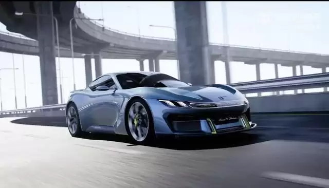 领克第一款GT概念跑车全球首秀：锋利前唇尾翼吸睛