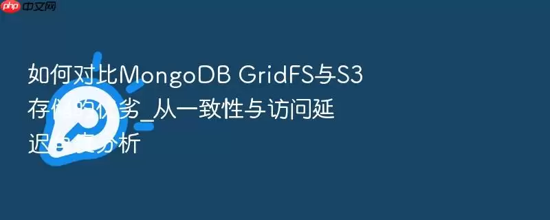 如何对比MongoDB GridFS与S3存储的优劣_从一致性与访问延迟角度分析