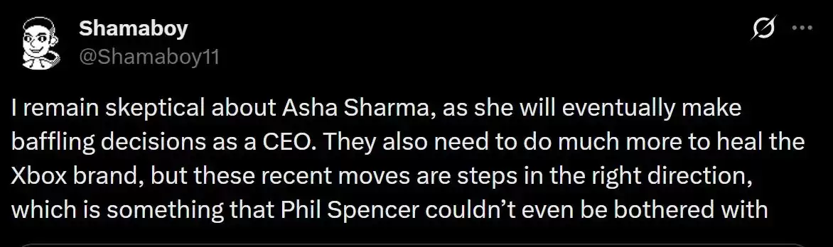 2个月胜过斯宾塞10年 阿莎·夏尔马获Xbox玩家认可