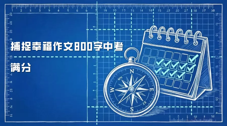 捕捉幸福作文800字中考满分