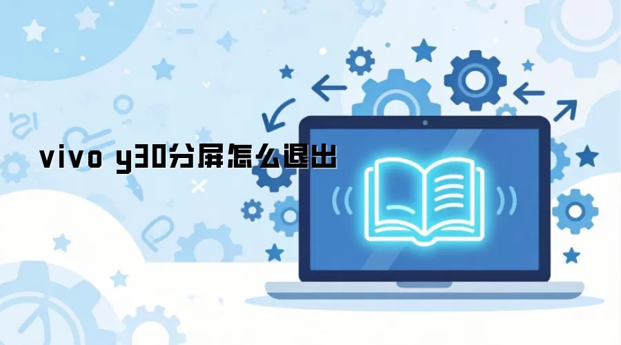 vivo y30分屏怎么退出