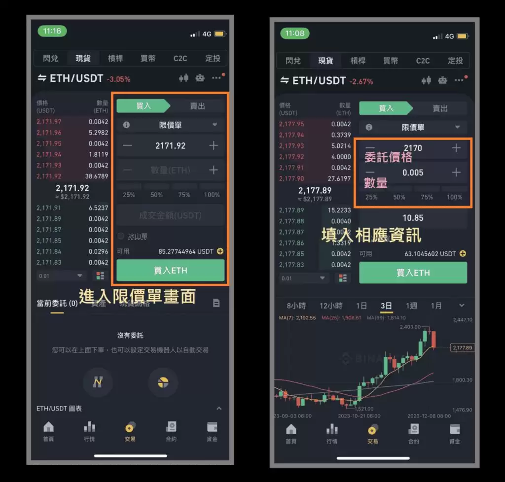 币安怎么设置限价单-币安限价单购买以太坊图文教学 - php中文网