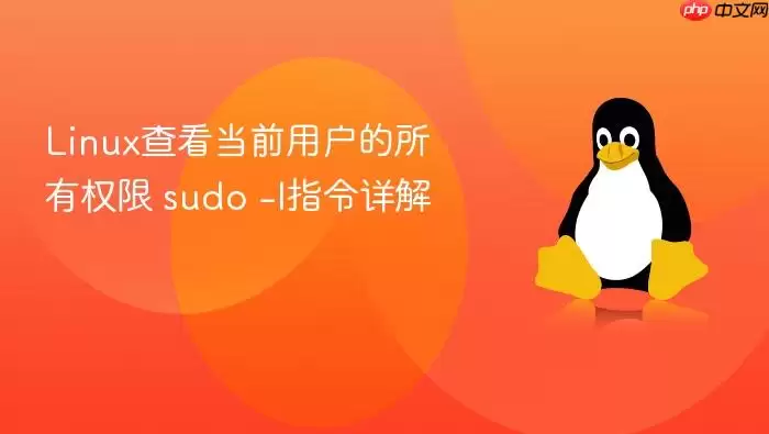 linux查看当前用户的所有权限 sudo -l指令详解