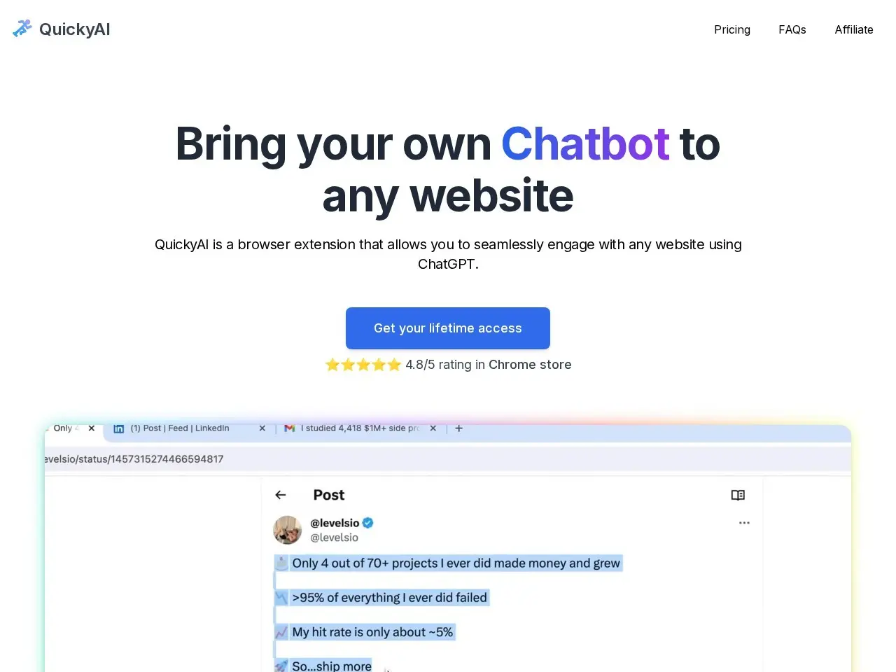 Quicky AI 智能提示，快速提升聊天效率！