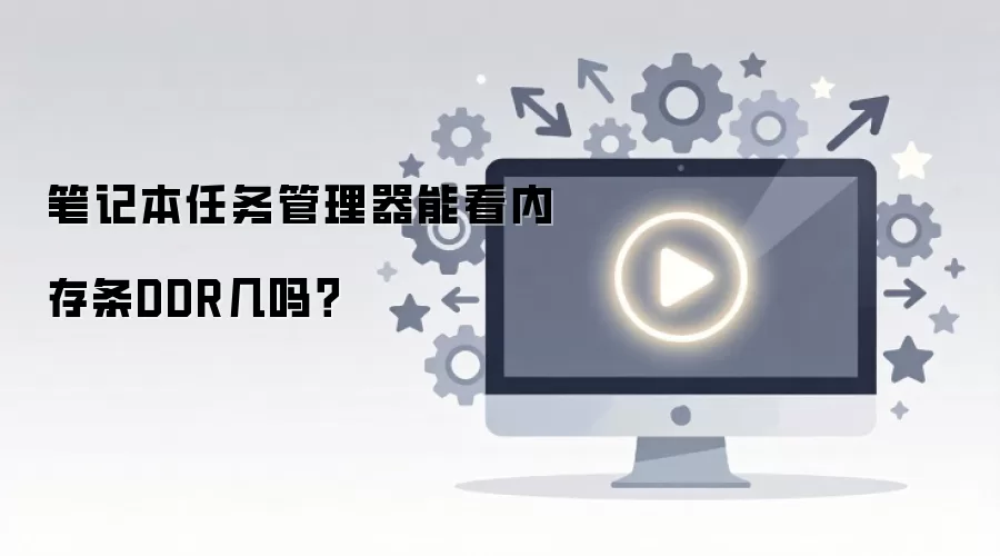 笔记本任务管理器能看内存条DDR几吗？