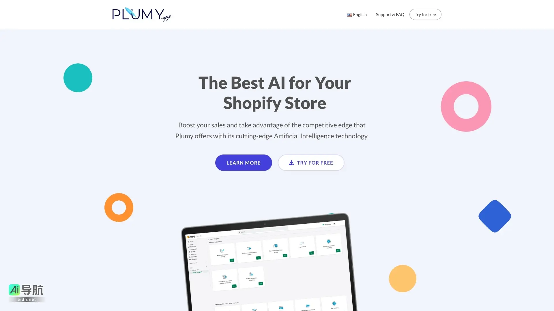 Plumy 利用先进的AI技术，帮助电商提升产品描述、SEO和销售业绩