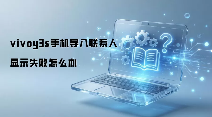 vivoy3s手机导入联系人显示失败怎么办