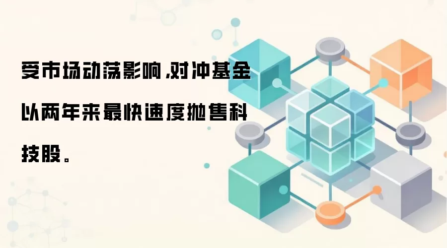 受市场动荡影响，对冲基金以两年来最快速度抛售科技股。