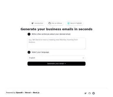 Business Email Generator