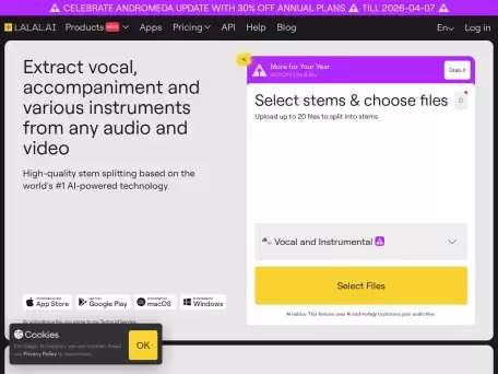 LALAL.AI-LALAL.AI利用AI技术实现音轨精准分离