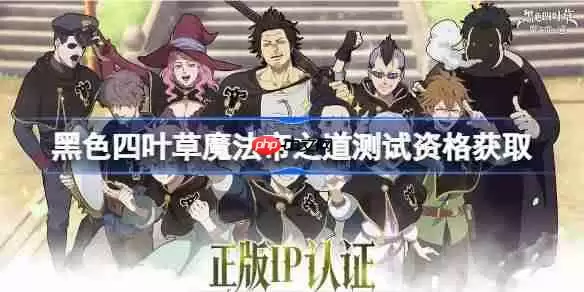 黑色四叶草魔法帝之道测试资格怎么获得-黑色四叶草魔法帝之道测试资格获取方法