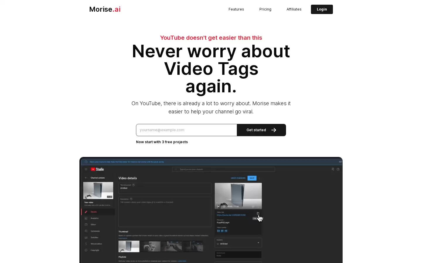 Morise.ai : AI 助力 YouTube 创作者