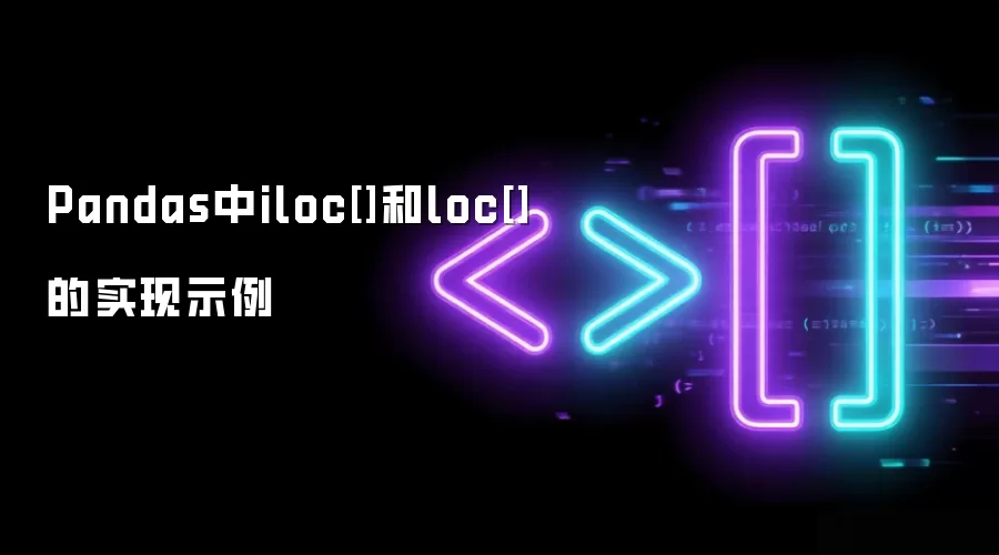 Pandas中iloc[]和loc[]的实现示例