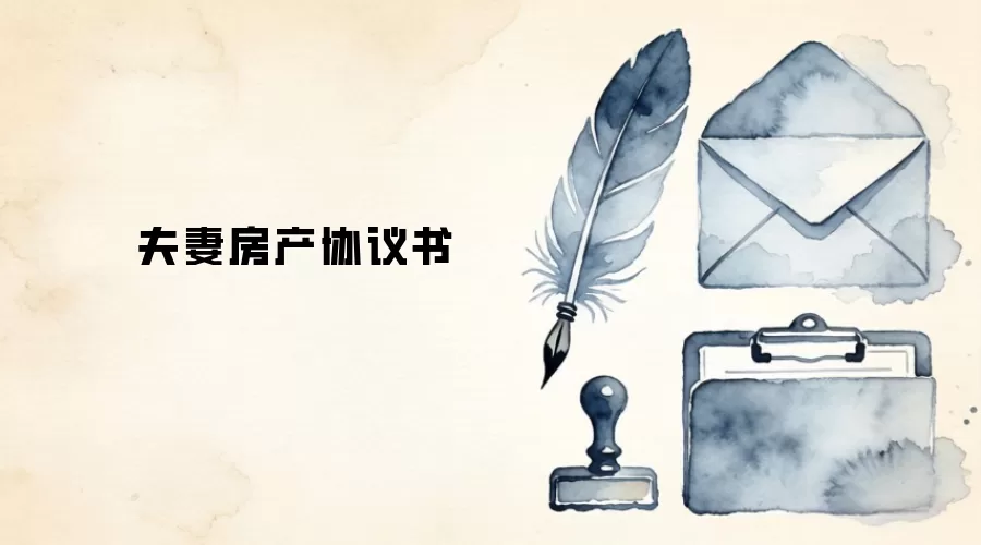 夫妻房产协议书