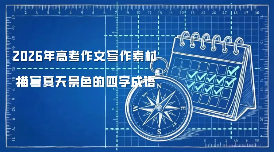 2026年高考作文写作素材：描写夏天景色的四字成语