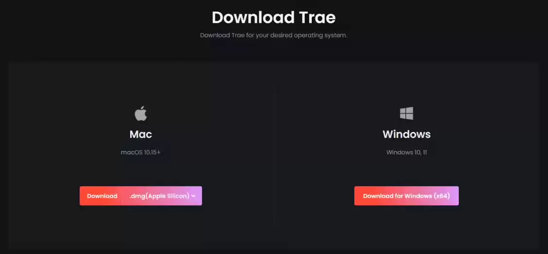 字节跳动 AI 中文 IDE“Trae”已支持 Windows 系统，内置 GPT-4o 免费使用