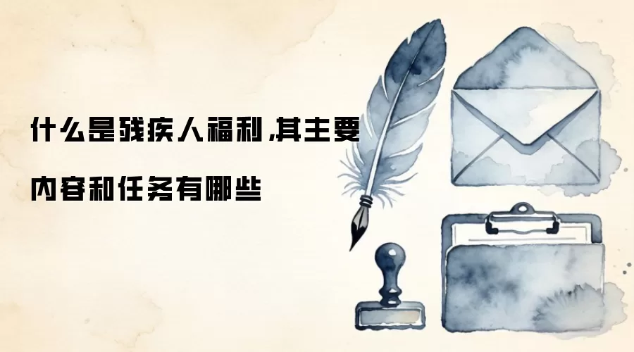 什么是残疾人福利，其主要内容和任务有哪些