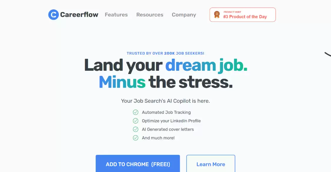 Careerflow：AI求职助手，提供AI简历生成、求职信撰写、面试模拟等功能
