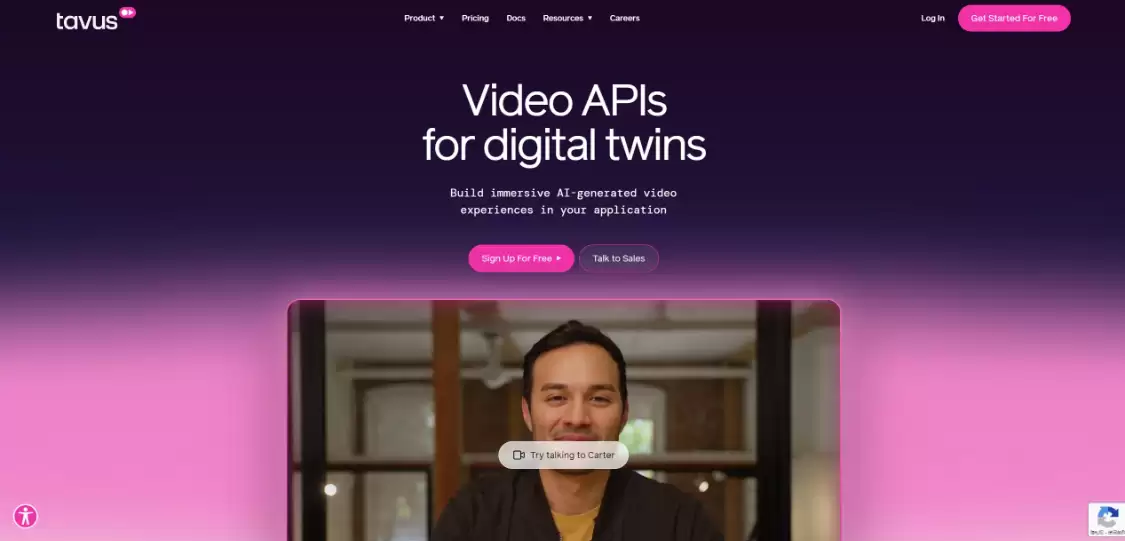 Ta vus：AI视频生成平台，适合企业使用的数字人实时对话工具