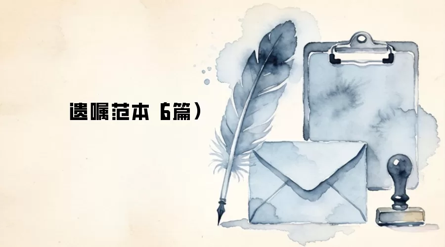 遗嘱范本（6篇）