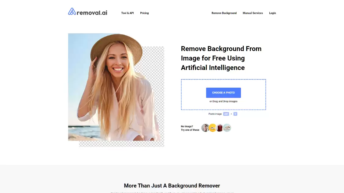 removal：免费的在线照片编辑器，免费在线AI抠图去除图片背景工具