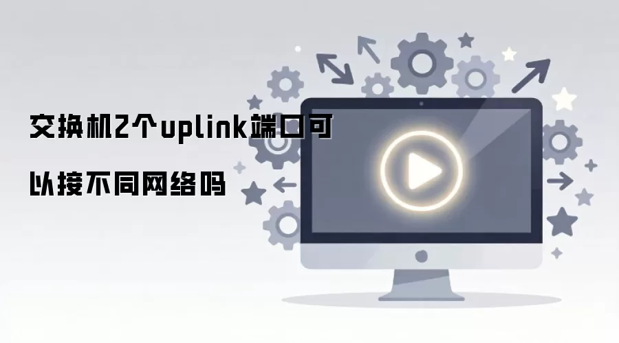 交换机2个uplink端口可以接不同网络吗