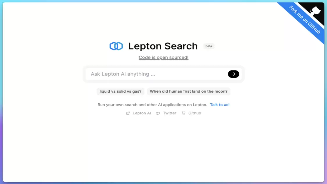 Lepton Search：AI搜索引擎，强大易用且免费开源的AI搜索引擎