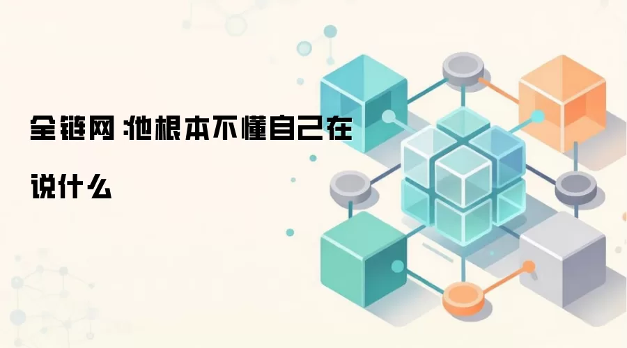 全链网：他根本不懂自己在说什么