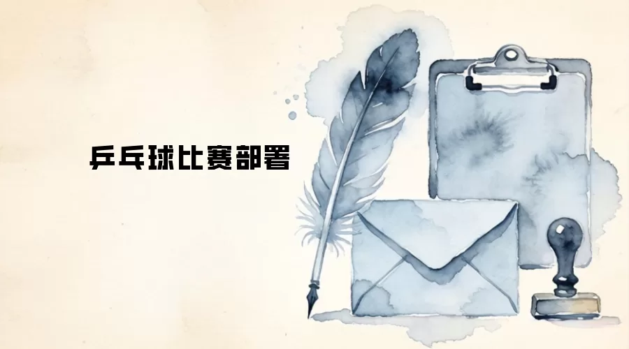 乒乓球比赛部署