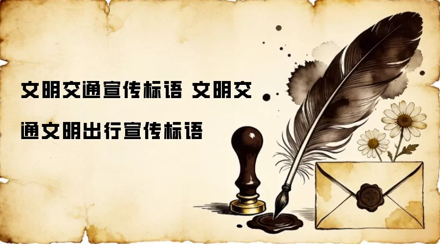 文明交通宣传标语 文明交通文明出行宣传标语