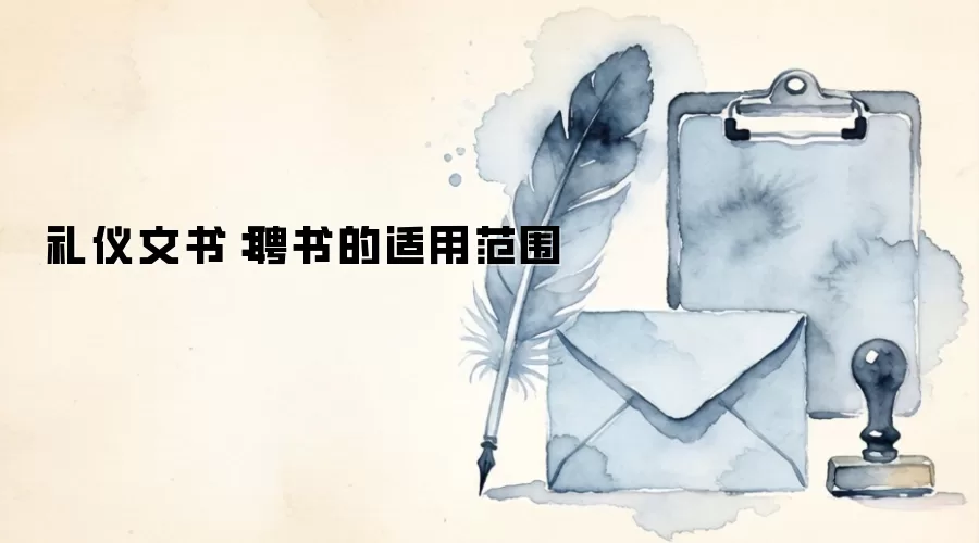 礼仪文书：聘书的适用范围