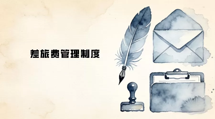 差旅费管理制度