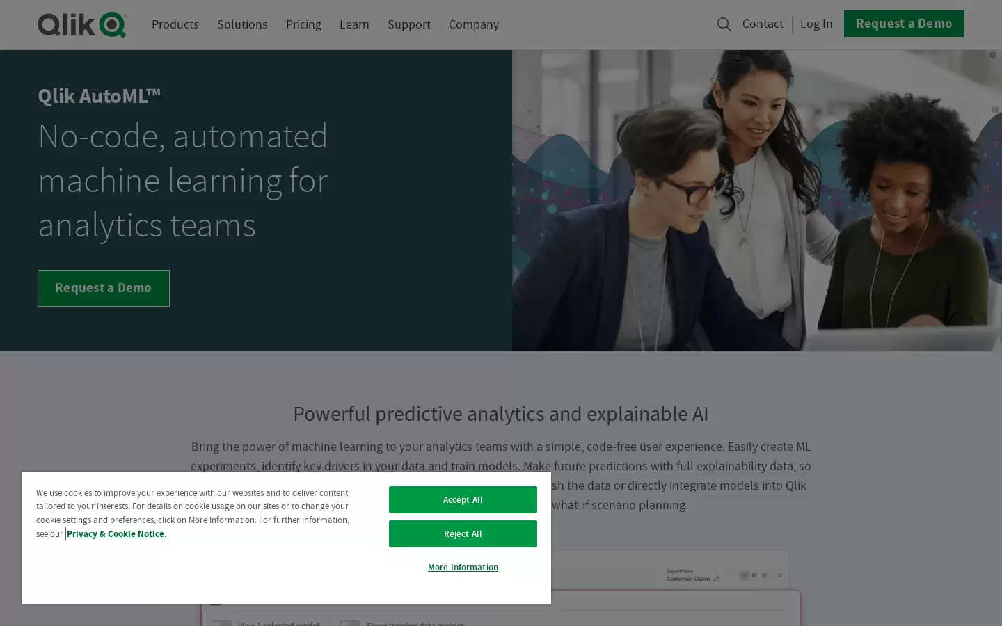 Qlik AutoML : 无代码，自动化机器学习
