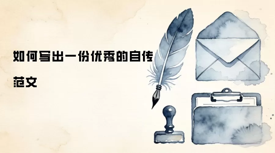 如何写出一份优秀的自传范文