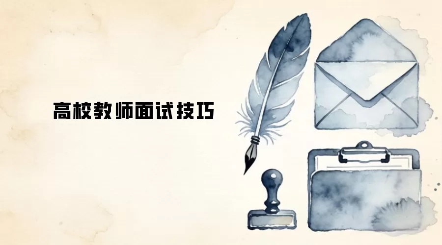 高校教师面试技巧