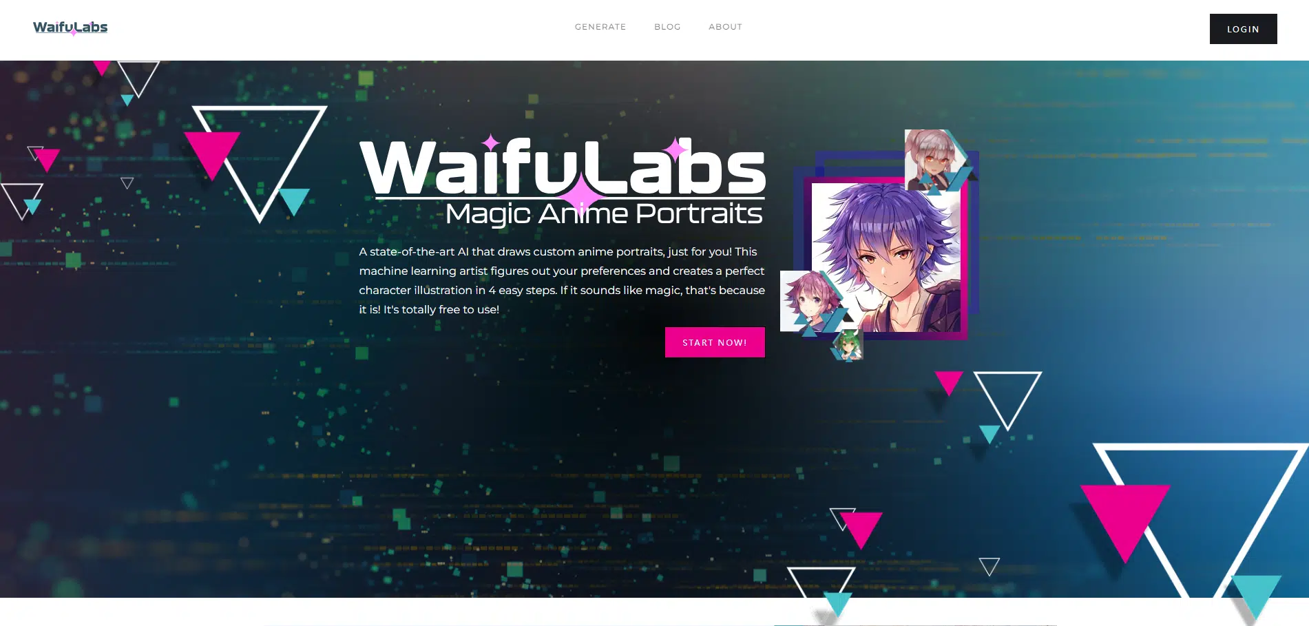Waifu Labs：免费生成二次元动漫头像，所有的动漫头像都是基于AI随机生成