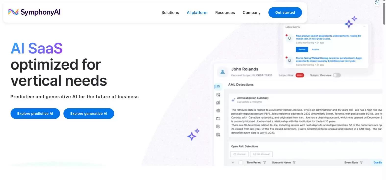 SymphonyAI : 针对垂直需求优化的AI SaaS