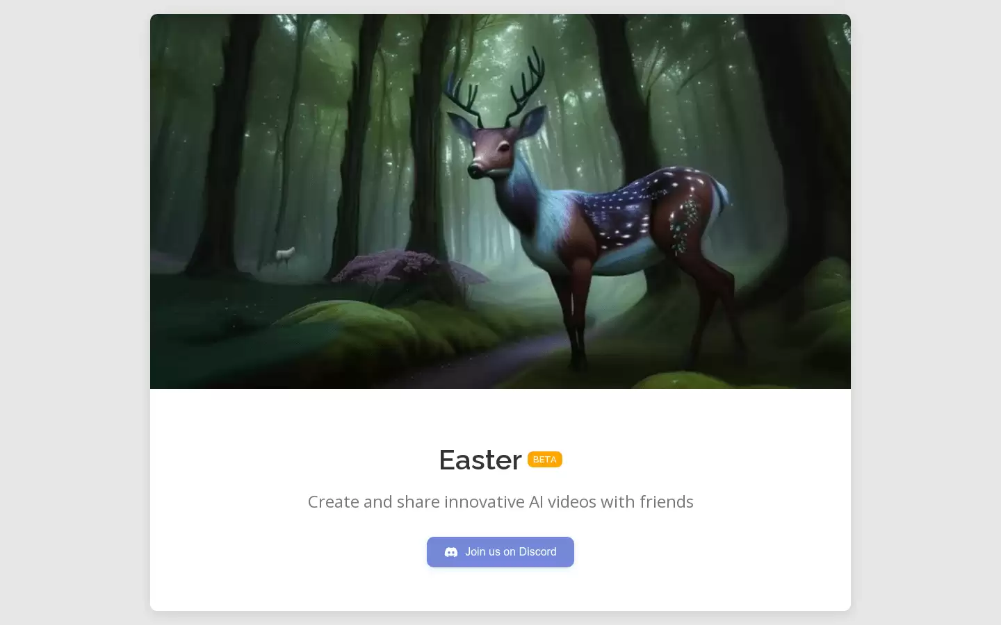 Easter : 创造和分享创新的人工智能视频