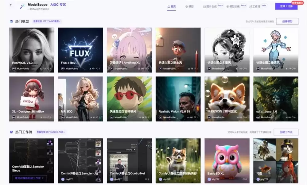 阿里云魔搭社区上线AIGC专区：首批上架157款多模态模型