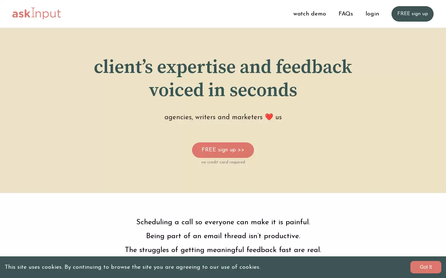 askInput : 客户意见即时反馈工具