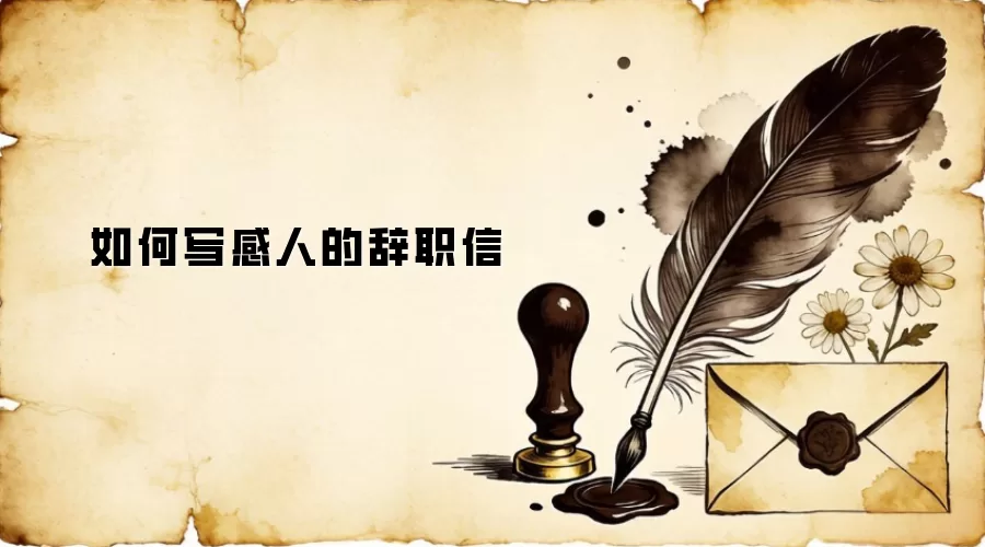 如何写感人的辞职信