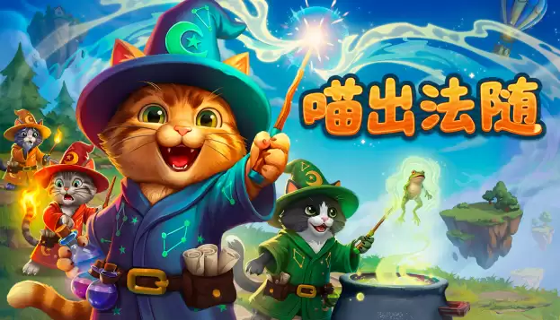 《喵出法随》试玩版今日上线！喊出火球，喵出奇迹，和你的猫队友一起闹翻浮岛