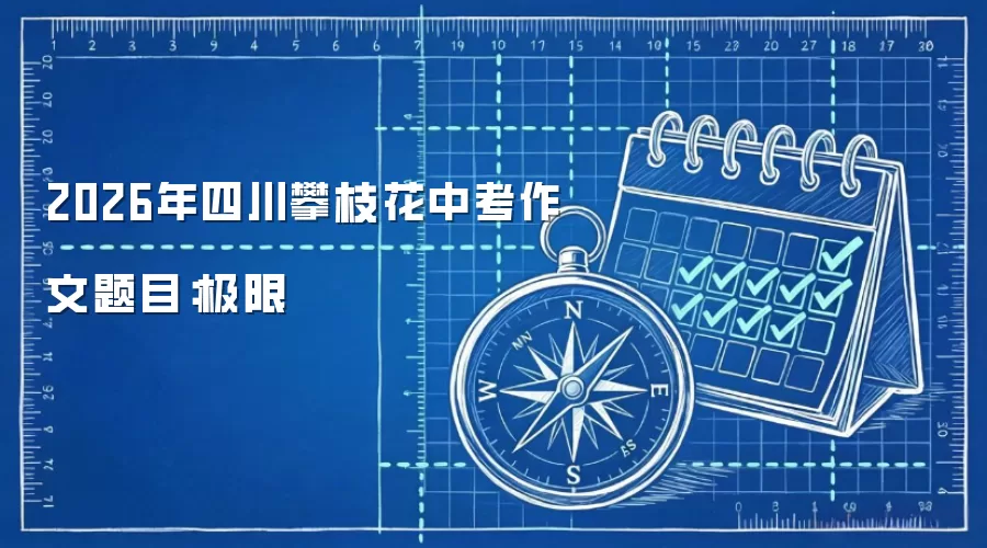 2026年四川攀枝花中考作文题目：极限