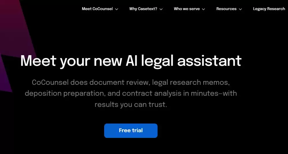 Casetext : 在线法律研究和文书撰写平台