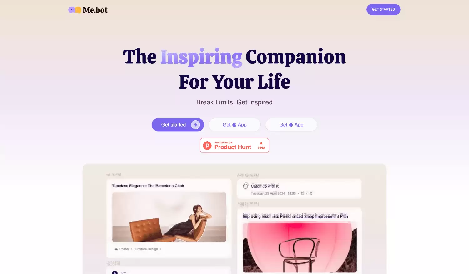 Me.bot：个人AI助理工具，可以帮助用户管理日常事务