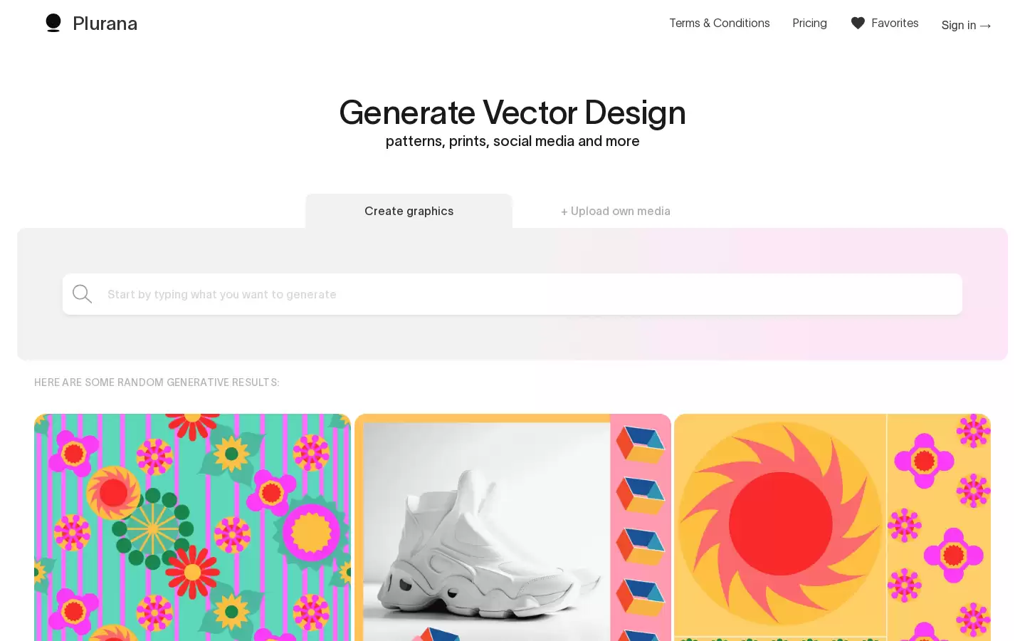 Plurana : 生成矢量设计平台