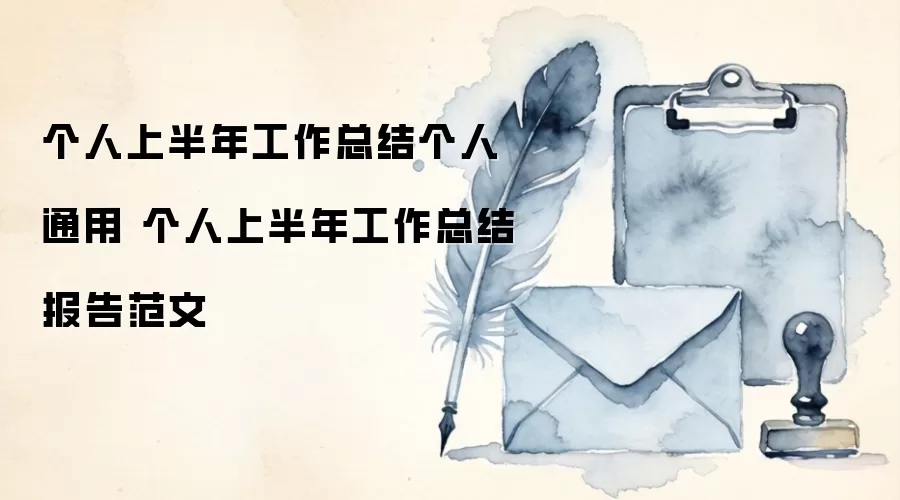 个人上半年工作总结个人通用 个人上半年工作总结报告范文