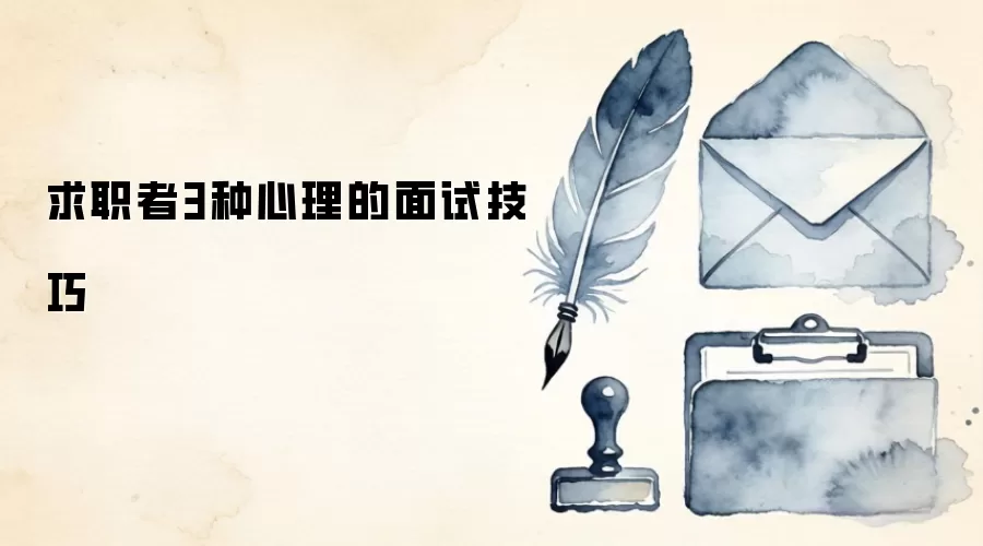 求职者3种心理的面试技巧