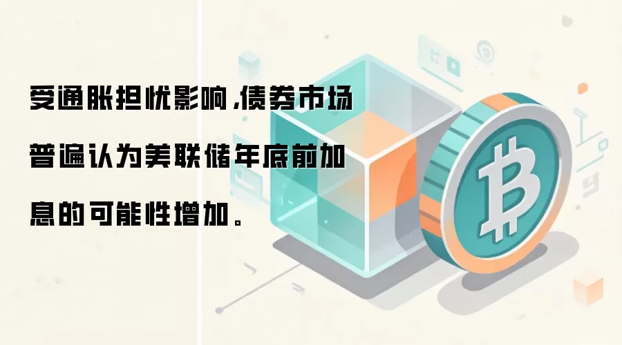 受通胀担忧影响，债券市场普遍认为美联储年底前加息的可能性增加。